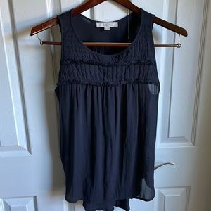 LOFT gauzy tank top.  Cute pin tuck detail